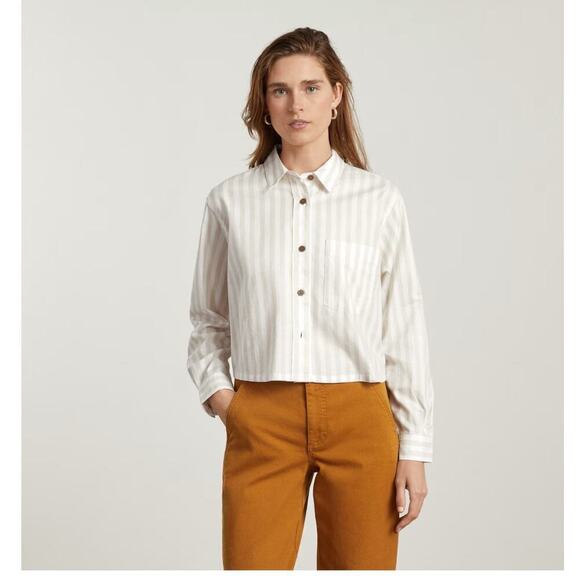 Everlane Tops - Everlane Way Short Shirt in Silky Cotton